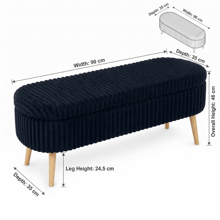 Atelier Del Sofa Oslo Linen - Toscano Black Atelier Del Sofa Oslo Linen - Toscano Black